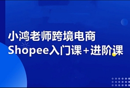 小鸿老师跨境电商Shopee入门课+进阶课