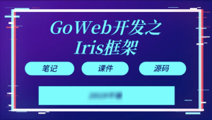【千峰教育】Goweb开发之Iris框架实战