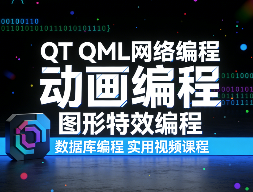 QT QML网络编程 动画编程 图形特效编程 数据库编程 实用视频课程